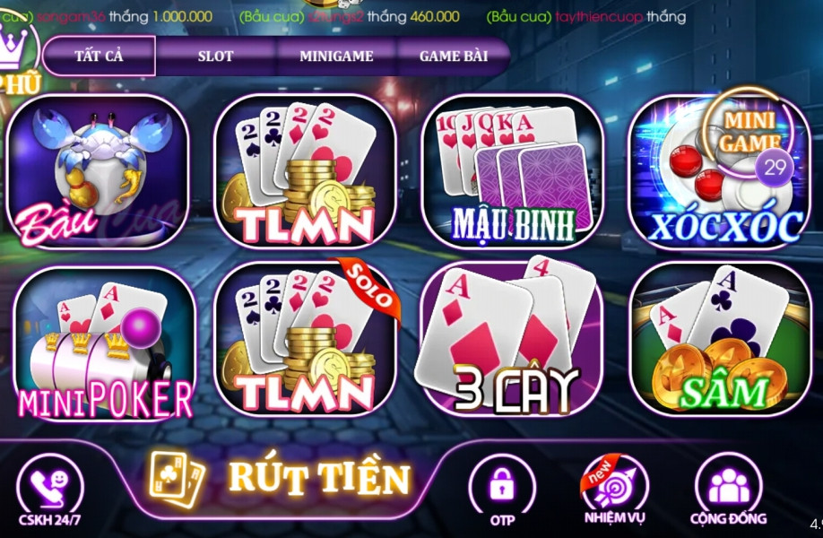Hướng dẫn chơi game bài đổi thưởng